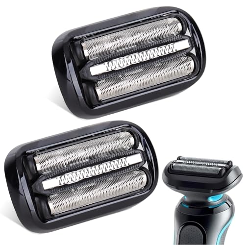 Series 5 Series 6 Replacement Head Compatible with Br*a*un 53B Wet and Dry Foil & Cutters S5 S6 5018s, 5020s, 5035s, 5049cs, 5050cs 6020s, 6040cs, 6072cc, 6075cc, 6090cc(2Pack)