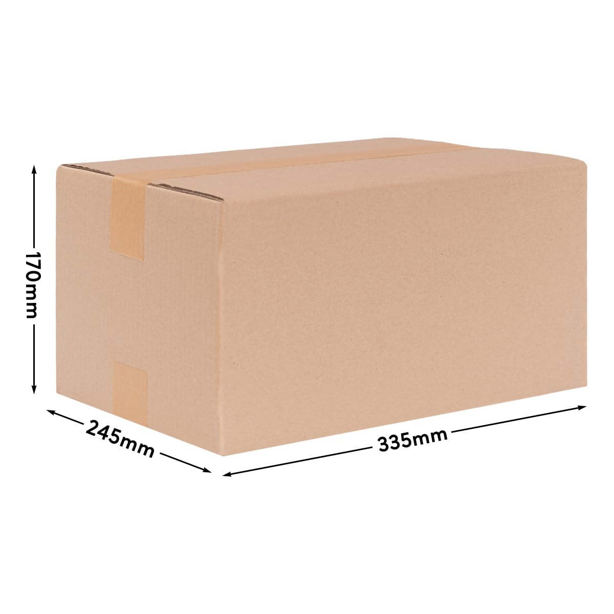 verpacking 100 cajas plegables cajas de envío DHL cajas 360 x 200 x 200 mm, KK-80, 1-corrugado, cartón plegable, caja plegable de cartón, caja de envío, caja de embalaje, caja de cartón