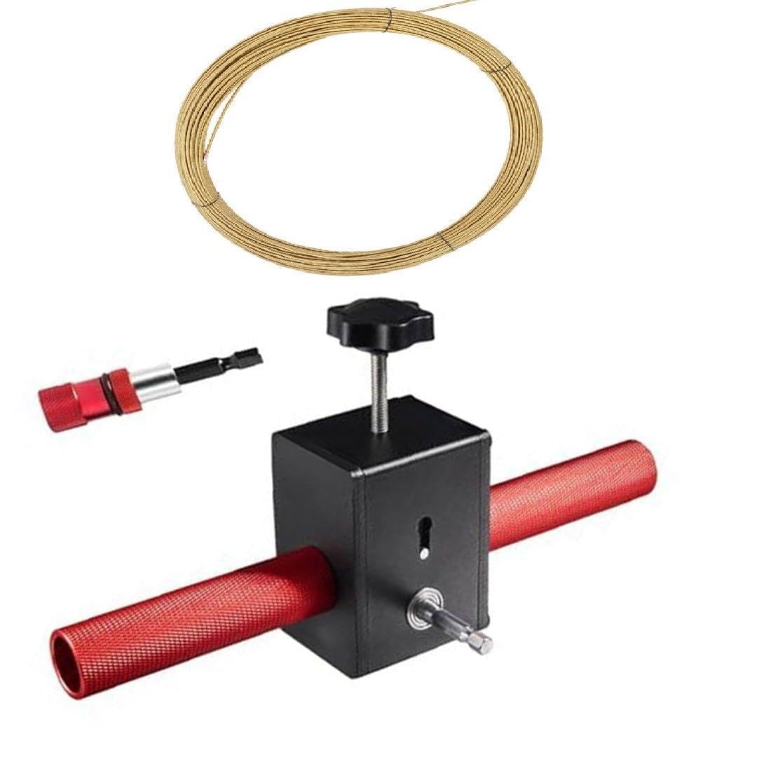 Enhebrado de cables eficiente en decoración y reformas con extractor automático para pared