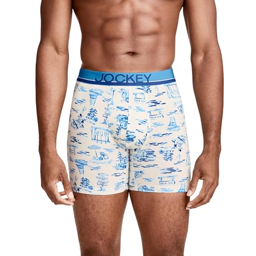 Image of Jockey Men's Underwear True Style 6 inch Boxer Brief - 3 Pack