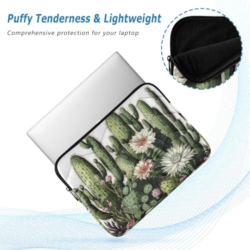 Funda para laptop de 13 a 14 pulgadas con diseño de cactus y flores miniatura 5