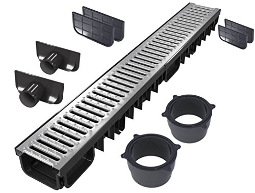 S-lon Caniveau 9 m (kit Complet) | Acier galvanisé Classe B125 | Type 50 (caniveaux)