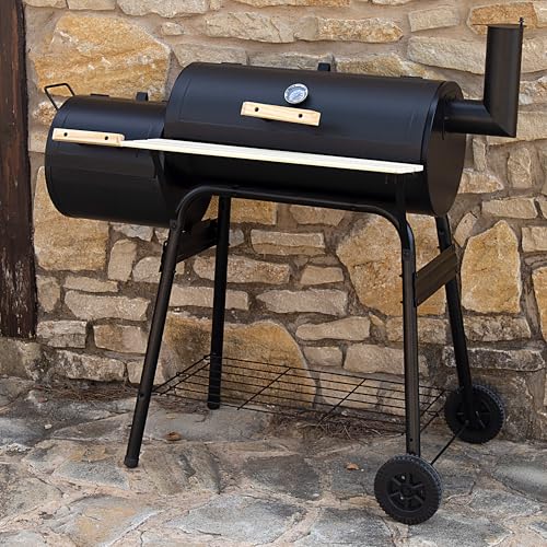 Aktive Barbecue A Carbonella Con Termometro, Metallo, 116X61X106 Cm, Include Sistema Di Ventilazione E Camino, 2 Ruote Per Un Facile Trasporto, Progettato Per Barbecue All'aperto, Bbq (52899) - 2