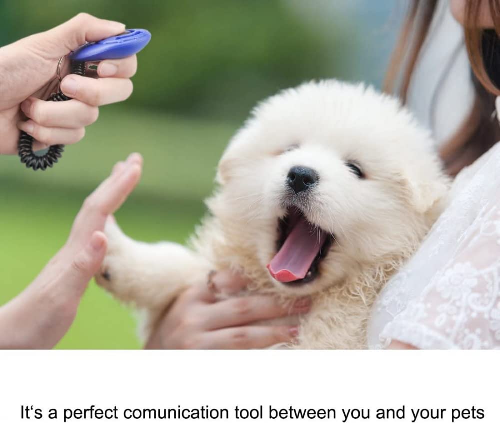 JDF Dog clicker Training, Dog clicker Training, Pulsera clicker Dog Training, Pet clicker, Dog clicker Suitable for Dog, Cat and Horse Behavior Training