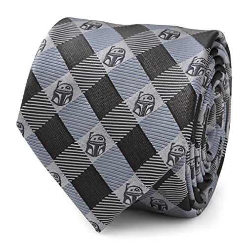 Cufflinks Inc. Boba Fett Blue Plaid Mens Tie