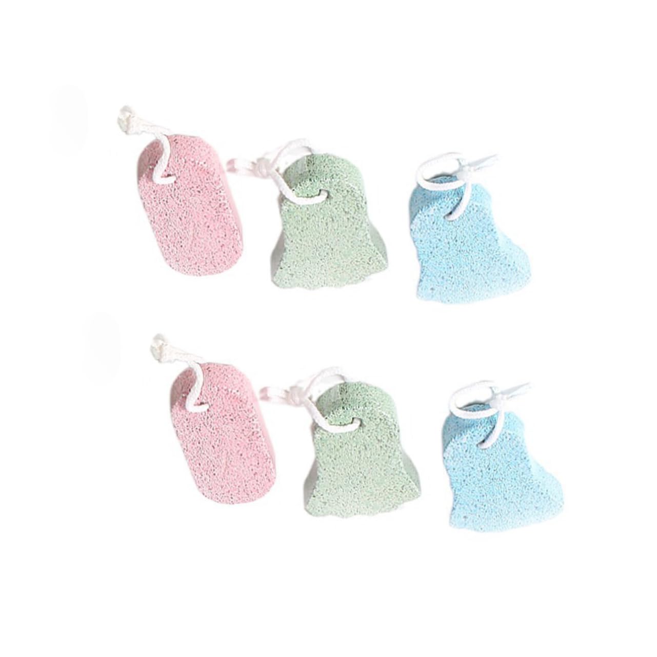 BIUDECO 6pcs Pumice Stone Foot Grinding Tools for Removal Pedicure Skin Scrubber Foot Remover for Women Men Elderly