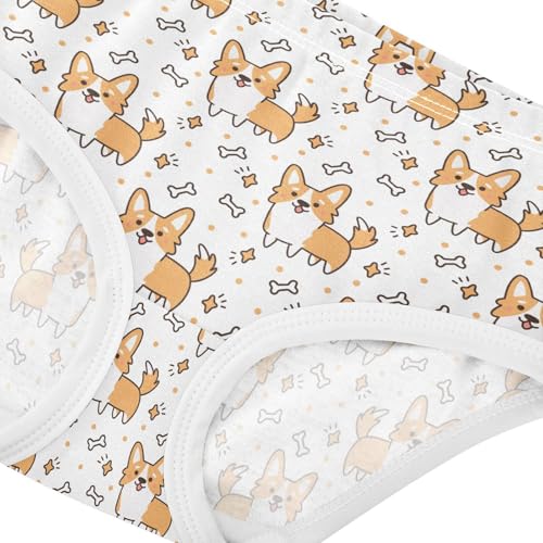 Girls' Underwear Dog Funny Cotton Stretch Comfort Toddler Panties4