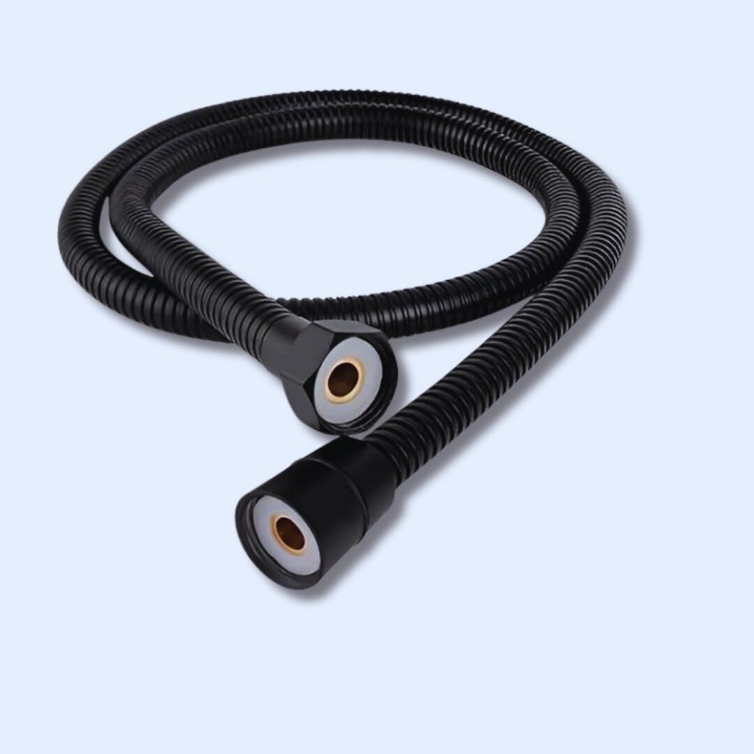 New Ware 1.5Meter Stainless Steel Matt Black Hose Pipe - Flexible Health Faucet Pipe for Bathroom & Toilet, Heavy Duty Pipe with Brass Nut-Hose Pipe Without Gun -Shower Tube(15mm) 1/2" (B0CX8TKFTK) Amazon Price History, Amazon Price Tracker