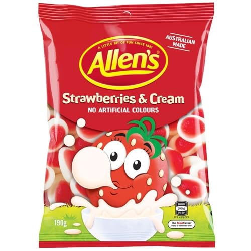 Allens Strawberries and Cream Sweets from Australia