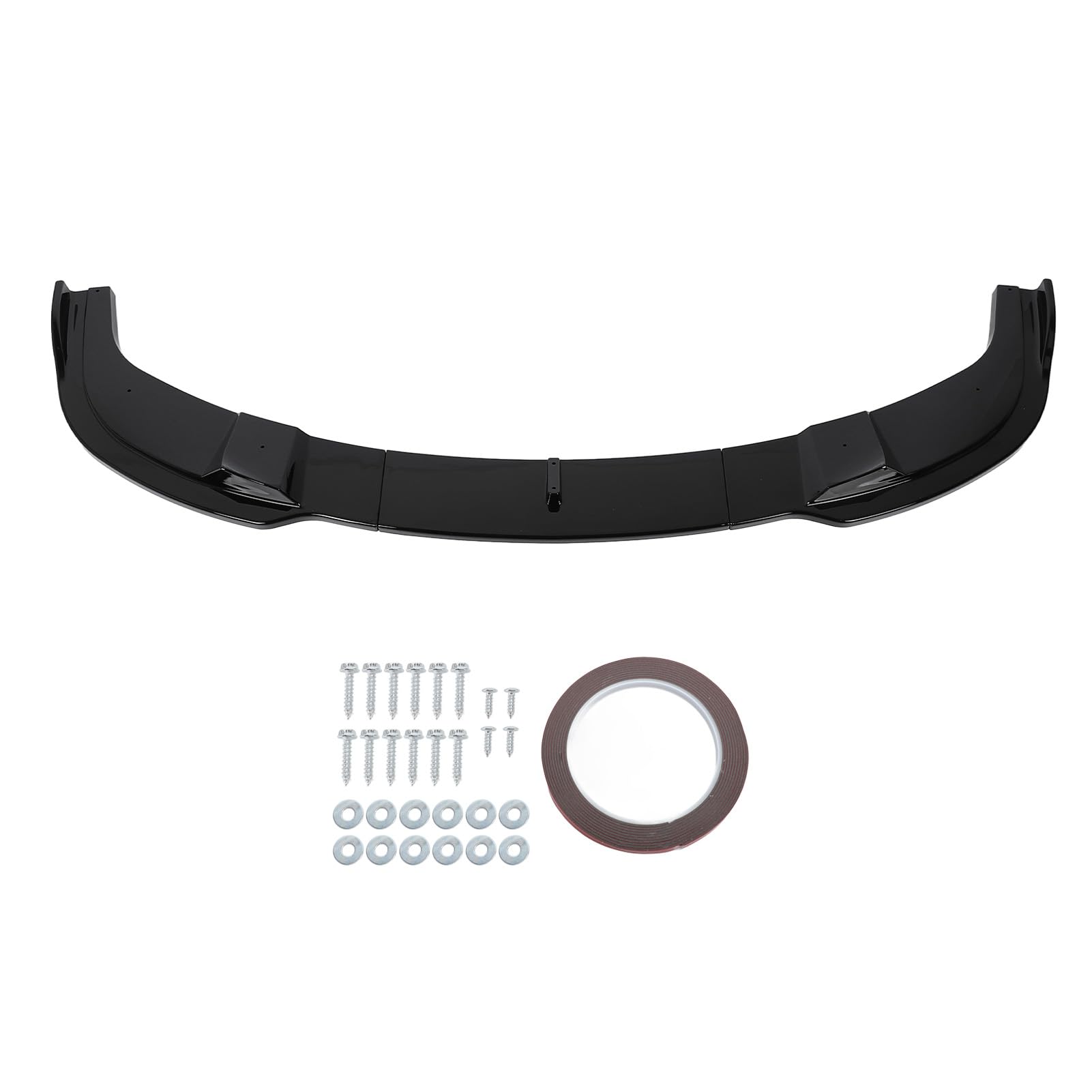 Ausla Becquet de Lèvre de Pare-Chocs Avant, Matériau ABS, Kit de Carrosserie 3 Pièces pour Série 5 E60 E61 M Sport 2005 à 2010, Améliore l'aérodynamisme et Protège Votre Voiture (Noir Brillant)