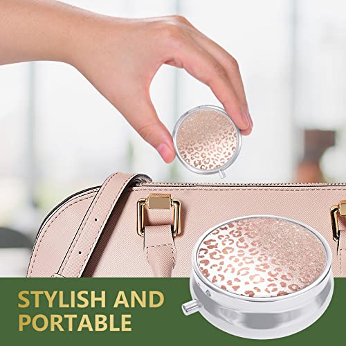 Image of Pill Box, Small Pill Case for Purse & Pocket, Travel Medicine Organizer