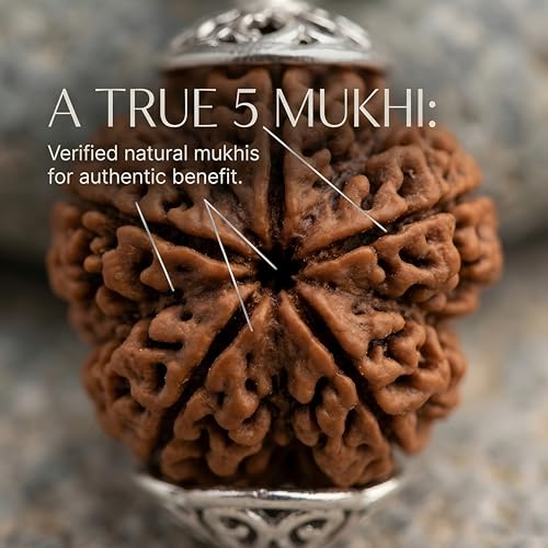 Image of Gratify Karungali Wood & Rudraksha Mala | 54 Natural Ebony Beads with 5 Mukhi Rudraksha Pendant | Silver Capped Spiritual Prayer Mala for Protection, Positivity & Meditation