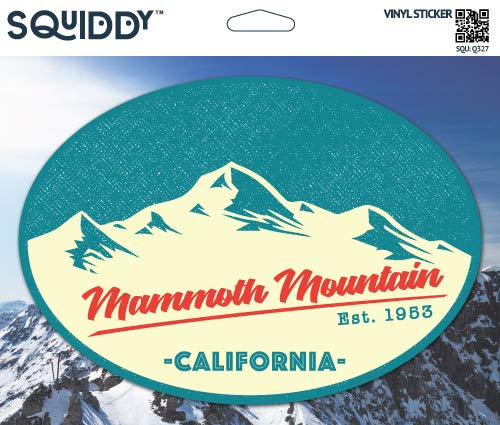 Squiddy Mammoth Mountain California - Vinyl Sticker Decal for Phone, Laptop, Water Bottle (3" Tall)