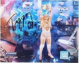 Tiffany Stratton WWE Autographed 8" x 10" Raising Title Photograph - Autographed Wrestling Cards