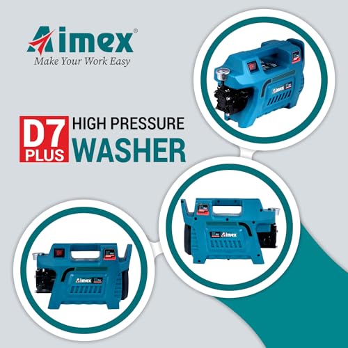 Image of Aimex High Pressure Washer with Induction Motor 2200 Watts with 1L Foam Cannon (D7 Combo)
