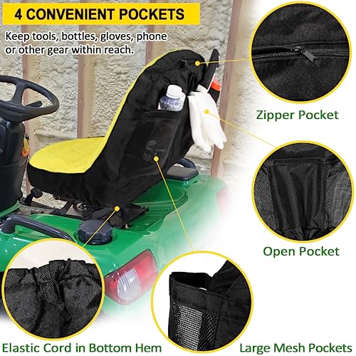 image for LAIKOU Riding Lawn Mower Cushioned Seat Cover LP92334 for John Deere M