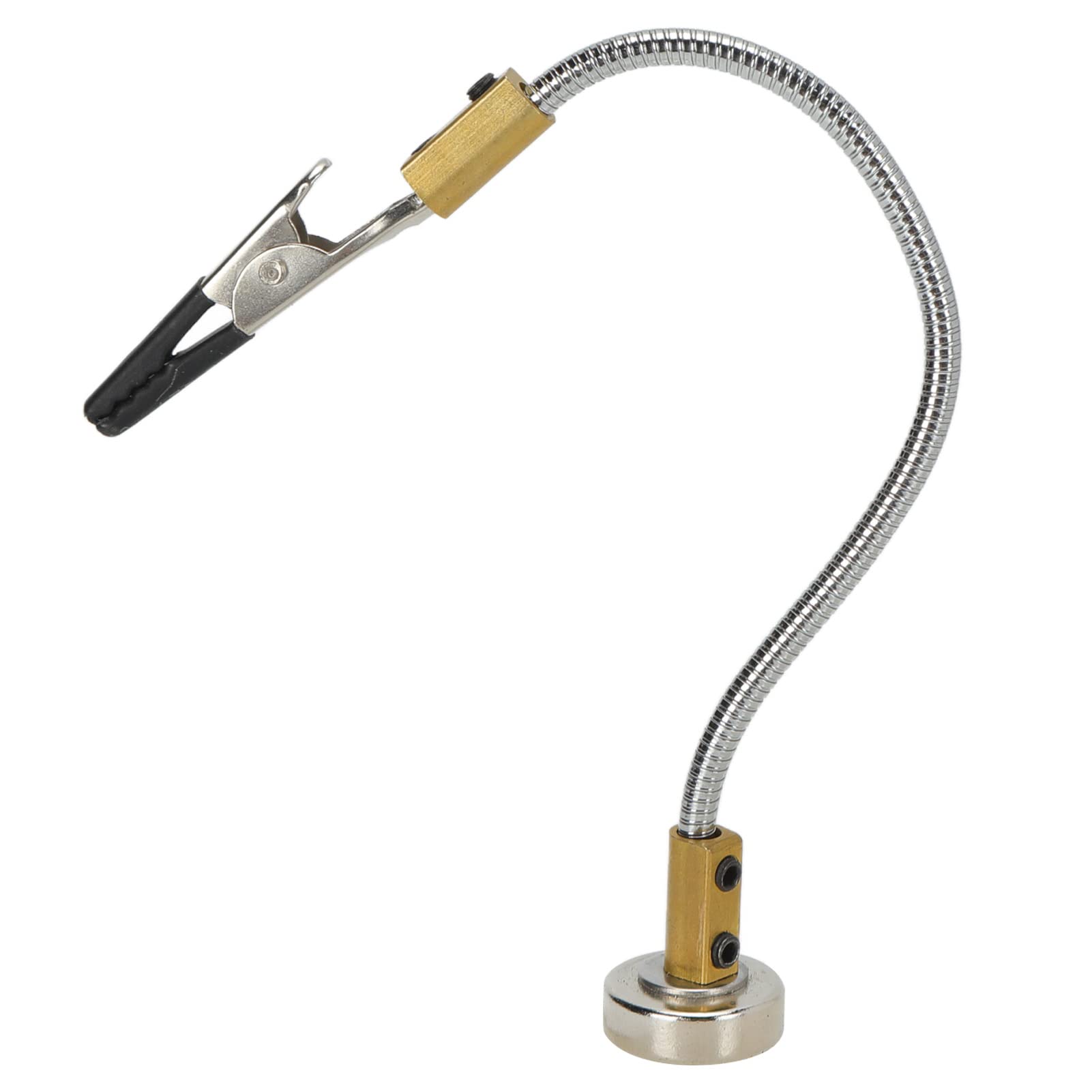 Acouto Repair Third Hand Tool Soldering Helping Hands Welding Third Hand Tool Adjustable for Electronics Repair Assembly Short Magnetic Bracket Can Be Bent