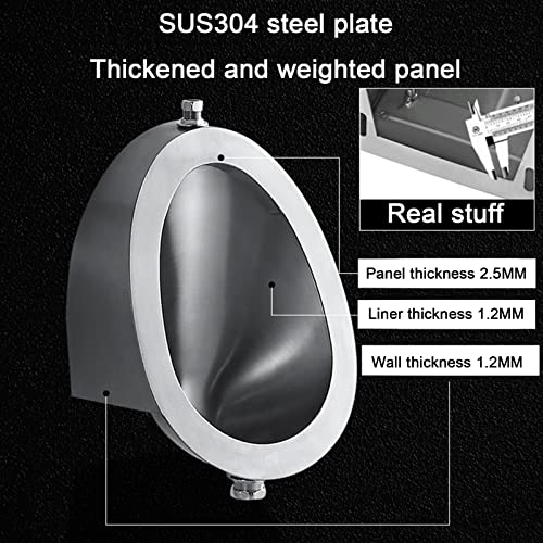 Urinale Badezimmer Moderne Toilettenschüssel, wandmontierte Induktionsentwässerung, öffentliche Toilette, gewerbliche Badezimmer-Trichtertoilette, auslaufsicher aus Edelstahl 304, für Hotel, – Bild 5