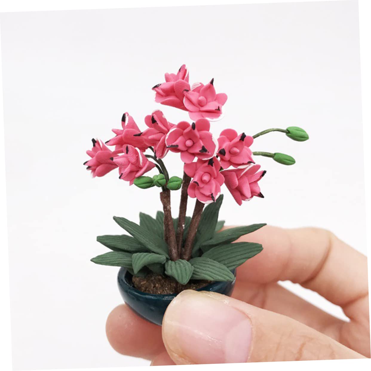 Operitacx 5stücke Miniatur Blumen Gras Modell Landschaft Künstliche Pflanzen Für Szenerie Miniature Bonsai Zubehör Für Spieltische Und Landschaftsgestaltung