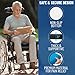 Everlasting Comfort Gel Memory Foam Wheelchair Cushions for Pressure Relief - Ventilated and Soft Wheel Chair Cushion Pad for Seniors and Adults - Non-Slip, Removable Cover - Wheelchair Accessories