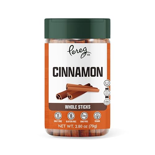 Pereg Palitos de canela 280 onzas ideales para hornear cocinar bebidas sopas sin OMG y todo natural palitos de canela de cassia enteros Extra