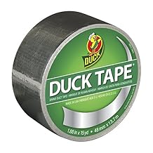 Duck Brand Metallic Duct Tape 283713, Single Roll, 1.88 Inches x 15 Yards, Chrome