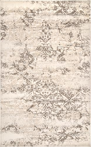 Tapete decorativo nuLOOM Freja Beige 274x183 cm miniatura 3