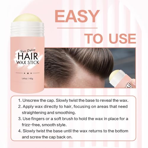 Hair Wax Stick - 2 unidades, 1.41oz miniatura 6