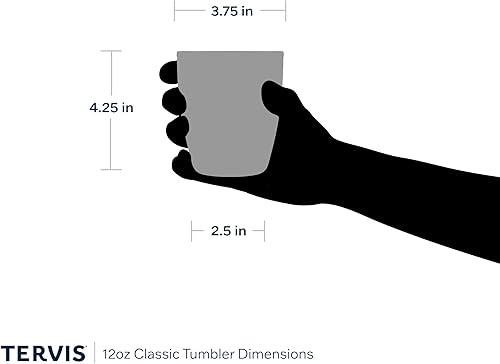 Miniatura 4 de Tervis Beachcomber Collection - Vaso aislado de doble pared hecho en Estados Unidos con diseño de estrella de mar mantiene las bebidas frías y