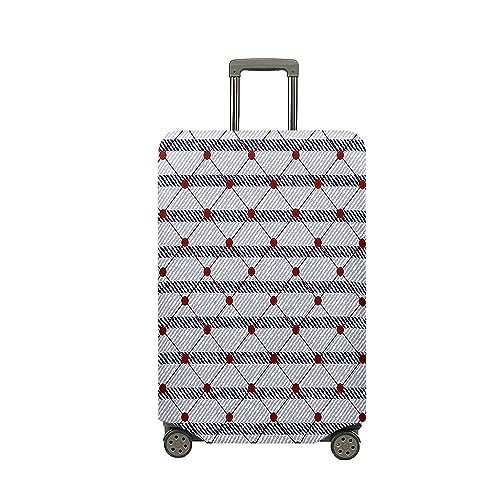 Treer Copri Valigia,Stampa Denim Pocket Coperchio Custodia, Elastica Proteggi Valigia Suitcase Luggage Cover,Bagaglio da Viaggio Copertura Valigia Antipolvere Lavabile Copertura (Prismatico,S)