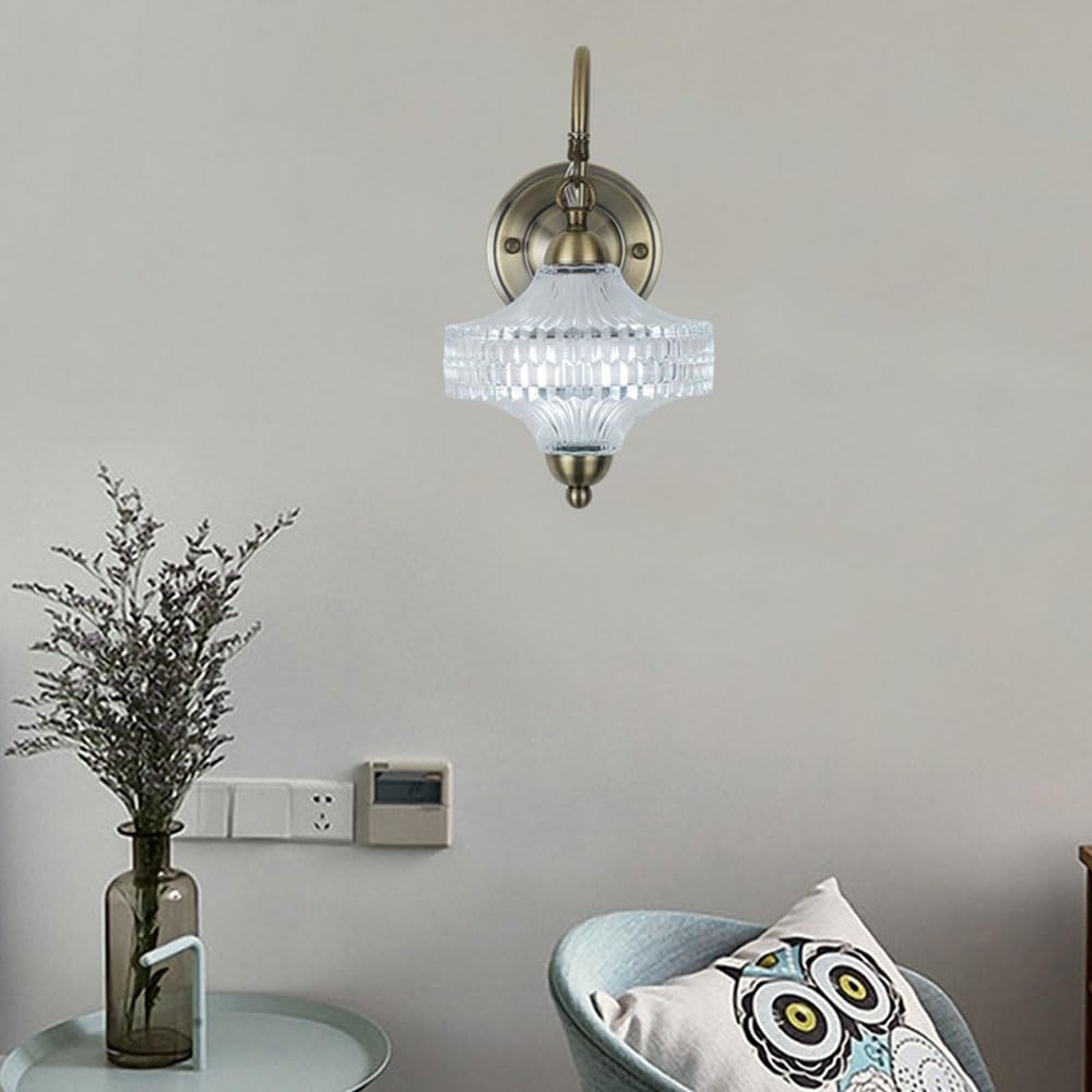ICEMOB Żelazna lampa ścienna G9 z przezroczystymi kropelkami z efektem kryształu Lampa ścienna Przewodowa Oświetlenie wewnętrzne Kinkiety na korytarz Korytarz Willa Kuchnia Dekoracja
