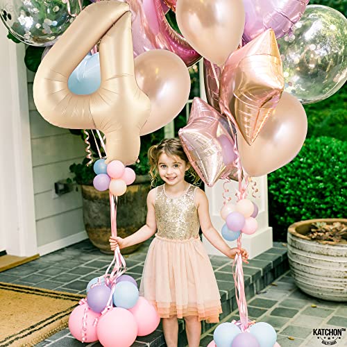 Image of KatchOn Caramel 4 Balloon Number 40 Inch
