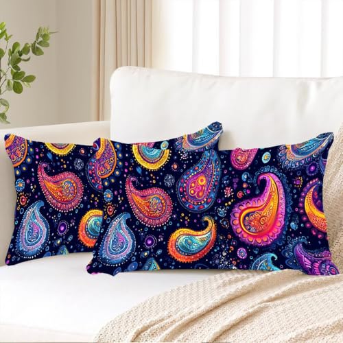 Housse de coussin velours violet chic et taie décorative haut de gamme - 3