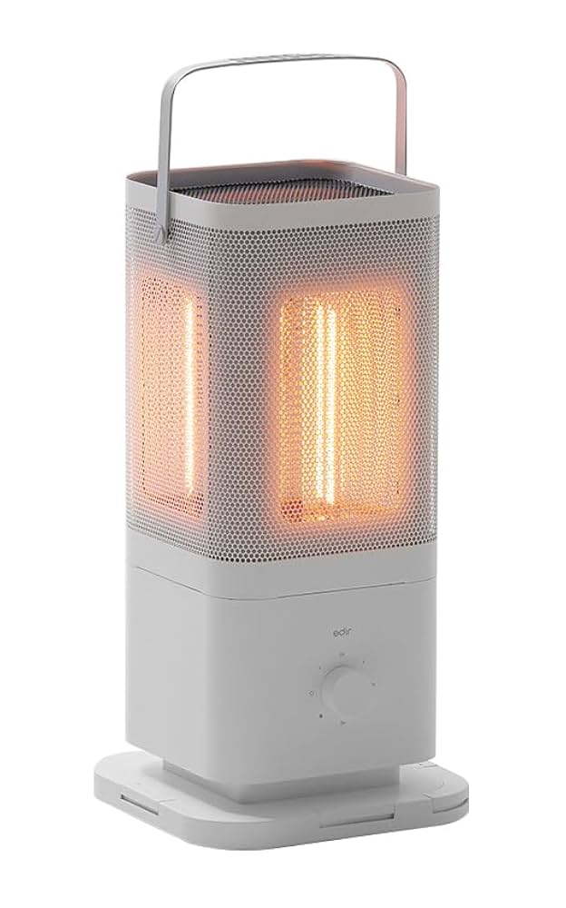 edir メッシュデザイン タワー型ストーブ5面 前、後、右、左、上部。 edir メッシュデザイン タワー型ストーブ5面 前、後、右、左