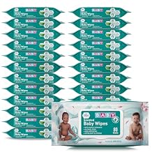 MED PRIDE Scented Baby Wipes, 24 Pack 80 Wipes Each, Aloe & Vitamin E, Alcohol Free, Paraben Free, Soft & Strong Baby Wet Wipes with Resealable Lid