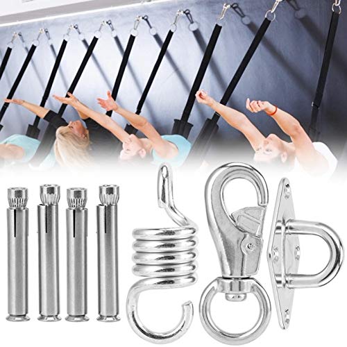 Fivela de balanço, gancho de fixação de assento suspenso, a mola suporta 300 kg, confortável e suave