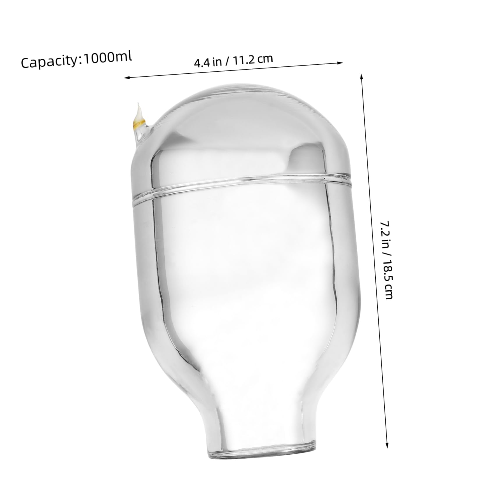 Alipis Reusable Glass Liner for Insulated Water Vacuum Glass Inner for Hot Jug Repair Compatible Multiple Brands Daily Essential for Warm Drinks