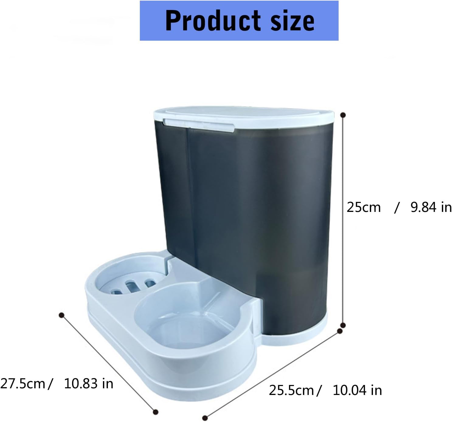 Large Capacity Pet Feeders Feeding Bowl Dog Food Bowl Small Dog Food Container Pet Feeders