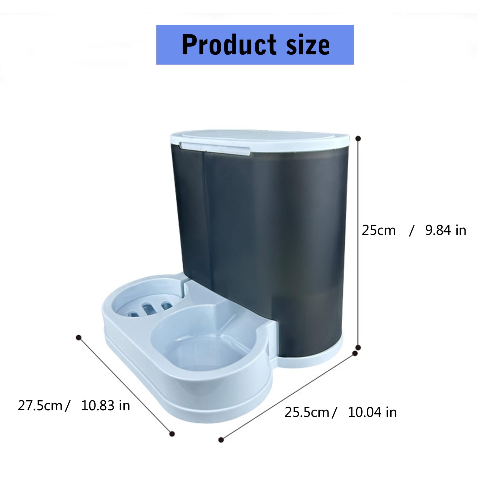 Comedero para mascotas para perros pequeños y gatos, dispensador automático de comida para perros, doble cuenco, recipiente de comida, dispensador de agua, vajilla, dispensador de agua para
