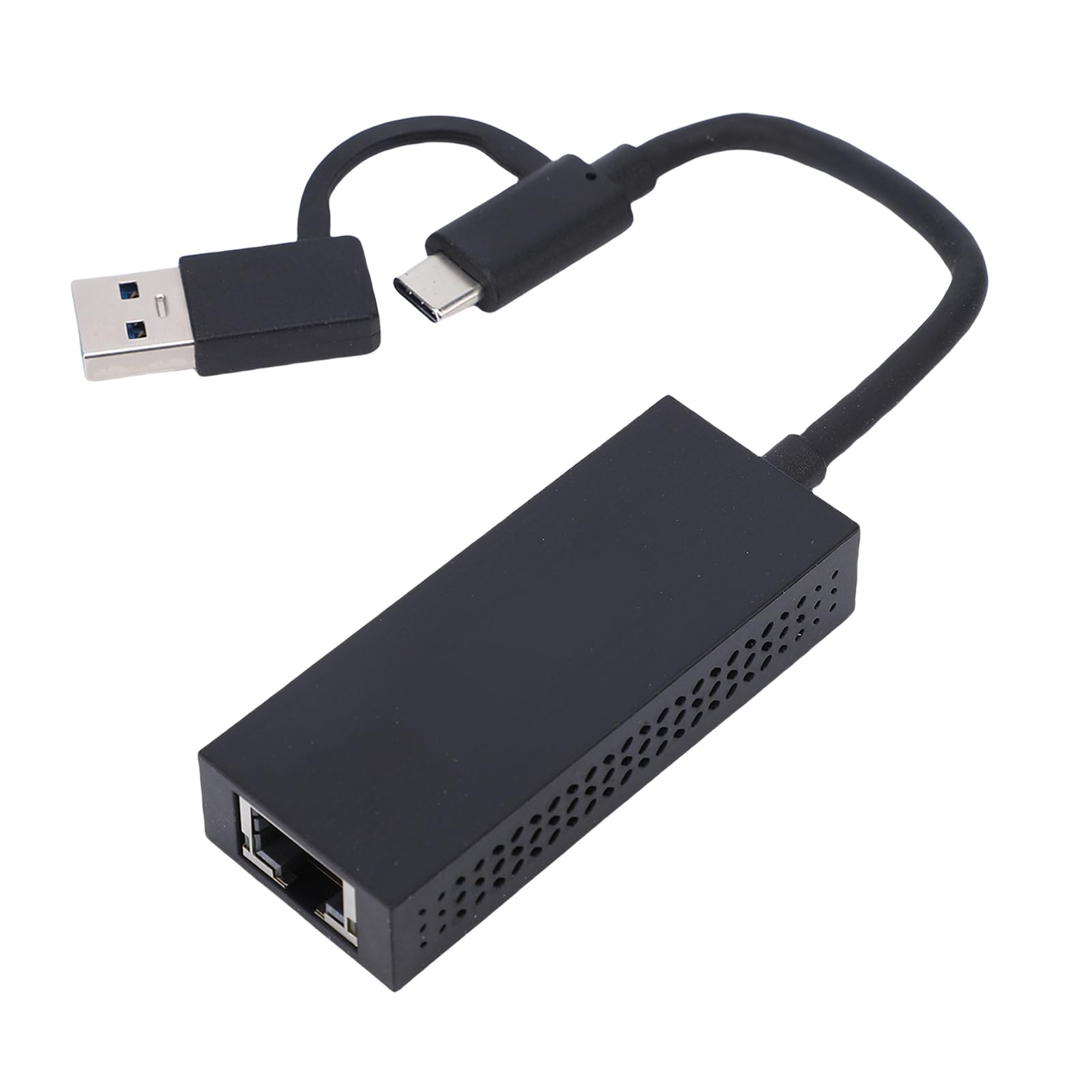Adaptateur Réseau USB C Double Port vers RJ45 2.5G, Convertisseur Ethernet Filaire en Alliage d'aluminium pour Ordinateur Portable, Transfert de Données Ultra Rapide