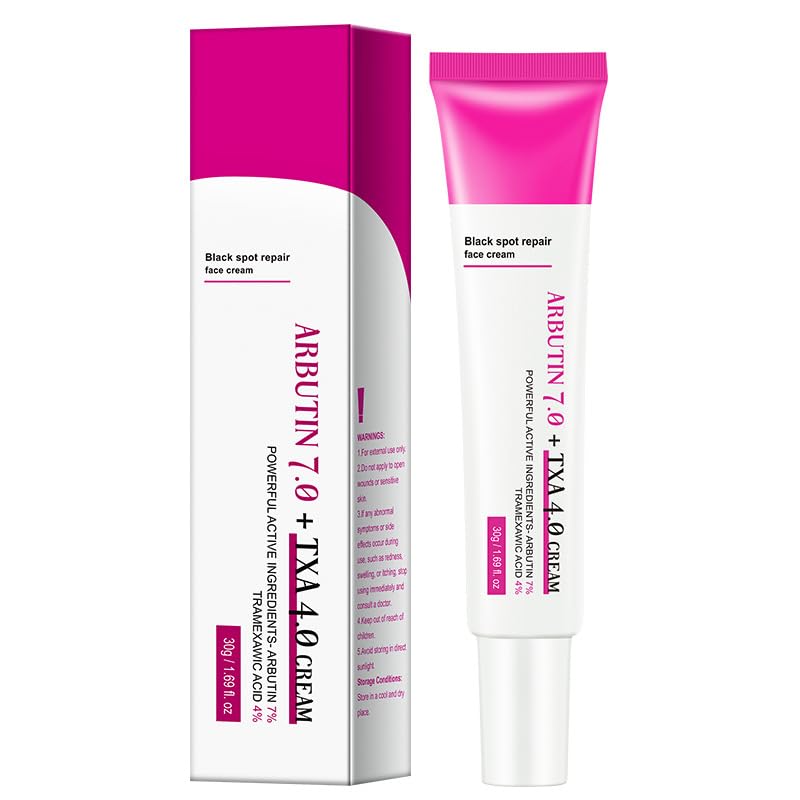 Arbutin 7% + Tranexamic Acid 4% Cream Dark Spot Corrector Face Cream for Women Dark Spots Freckle Blemishes Pigmentation for Uneven Skin Tone