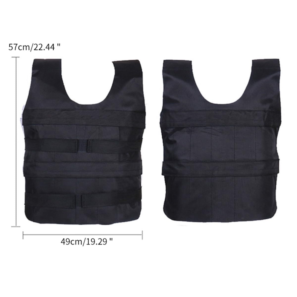 Gilet Pesi per Allenamento, Regolabile e Traspirante, Anti-Scivolo, Gilet Imbottito per Corsa e Palestra, senza Metallo