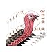EZ Aimâ„¢ Paper Shooting Target Turkey Target by AllenÂ®, 12 inch x 12 inch, 6 Pack, Multicolor, One Size (15322)
