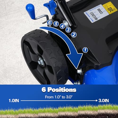 Image of BILT HARD 21 Inch Gas Lawn Mower, 144cc 4 Cycle Engine 3 in 1 Walk Behind Mower, Mulching Rear Bagging and Side Discharge, 6 Position Height Adjustment, Recoil Start for Yard, Garden and Lawn Care