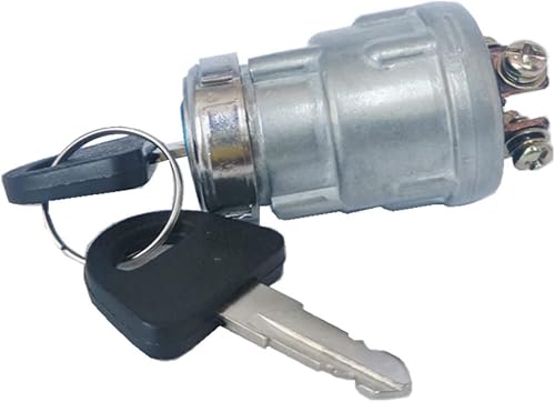 Vista 9 de Interruptor de arranque de encendido con 3 posiciones, 3 terminales de conexión, 2 llaves de repuesto para automóvil, moto, tractor, carretilla