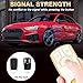 x xotic tech 2Pcs White Soft TPU 3-Button Full Protection Smart Remote Control Key Fob Cover Shell Case Holder w/Keychain Compatible with Audi A4 A5 A6 A7 A8 Q5 Q7 R8 RS RS4 RS5 RS7 S4 S5 S6 S7 S8 SQ5