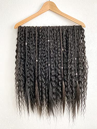 Curly Dreadlocks Dark Color Double Ended, Ombre Set, Ombre Dreads, Synthetic Dreads, De Dreads, Se Dreads, Custom Dreadlocks Extensions #TOP4