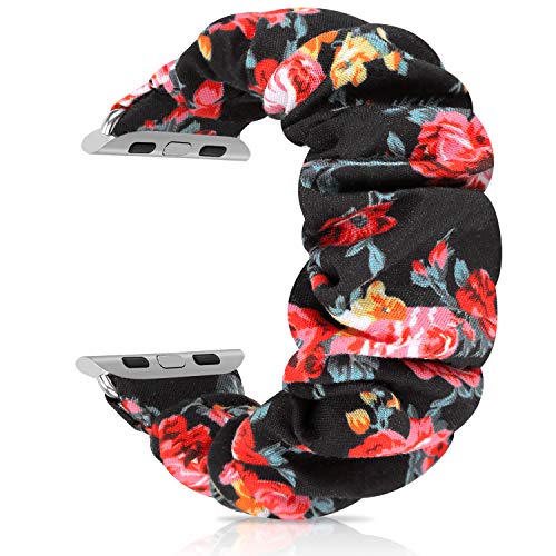 Image of Greatfine Scrunchie Band Compatible with Apple Watch Bands 38mm 40mm 41mm 42mm 44mm 45mm 46mm 49mm Women, Elastic Scrunchie Watch Strap for iWatch Watch Series 11 10 9 8 7 6 5 4 3 2 1 SE 3 2 Ultra 3 2