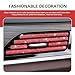 Ferianl 10 PCS Bling Car Air Vent Outlet Trim, Bling Car Interior Accessories for Women, Rhinestone Air Conditioner Decoration Strip for Most Air Vent Outlet (Red)