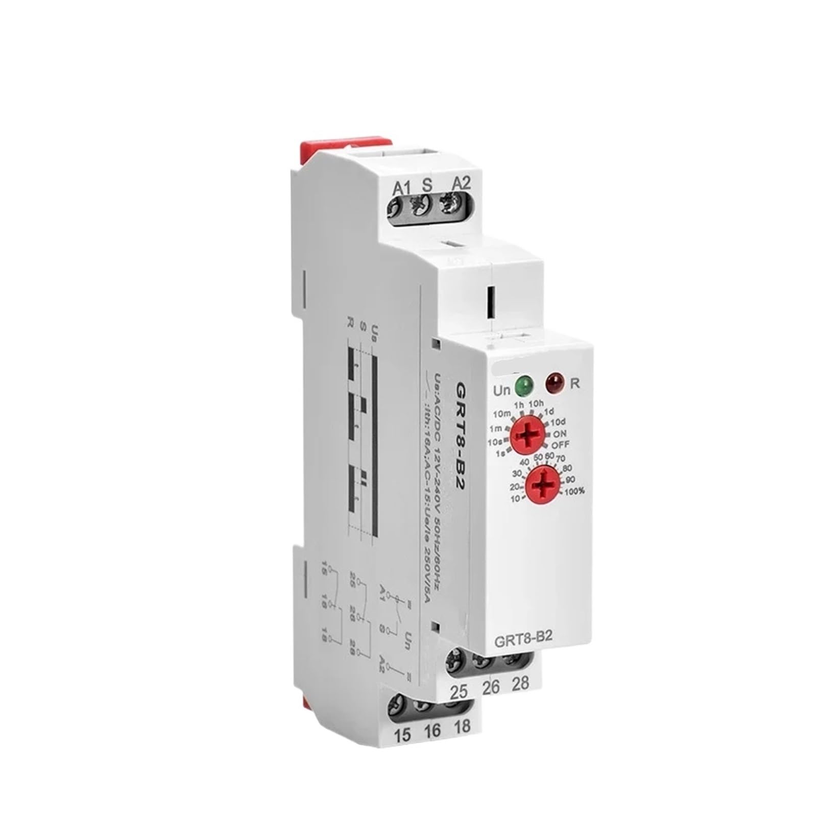 BALYDLUL GRT8-B Rail Off Delay Time Relay 12V Time Delay Relays with AC230V OR AC/DC12V-240V(GRT8-B2 AC230V)